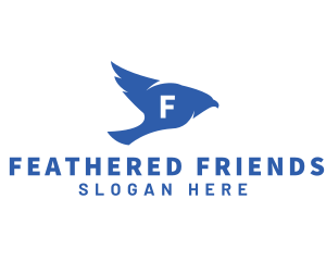 Flying Falcon Aviary logo design