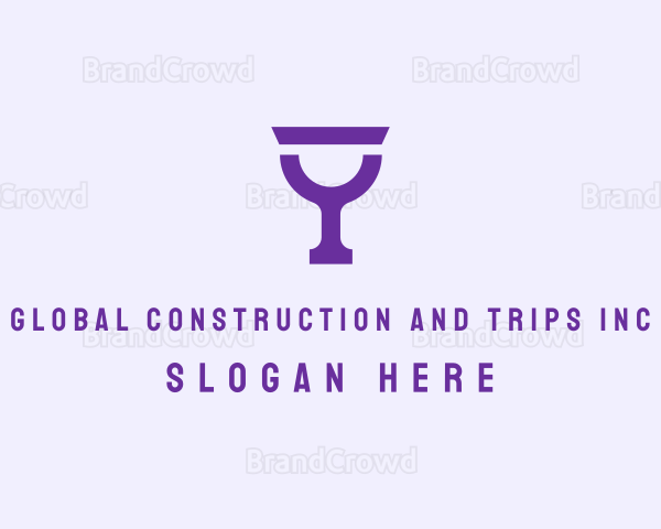 Violet Alcohol Glass Logo