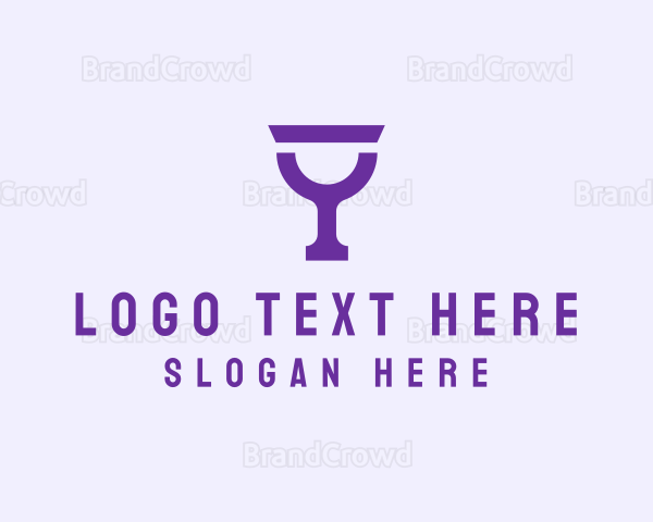 Violet Alcohol Glass Logo