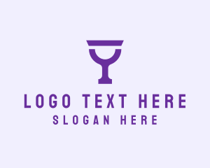 Violet - Violet Alcohol Glass logo design