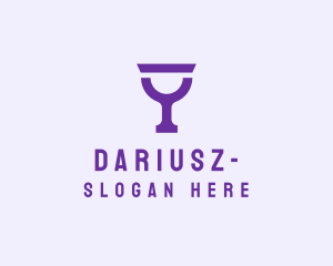 Violet Alcohol Glass  Logo