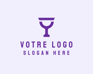 Violet - Violet Alcohol Glass logo design