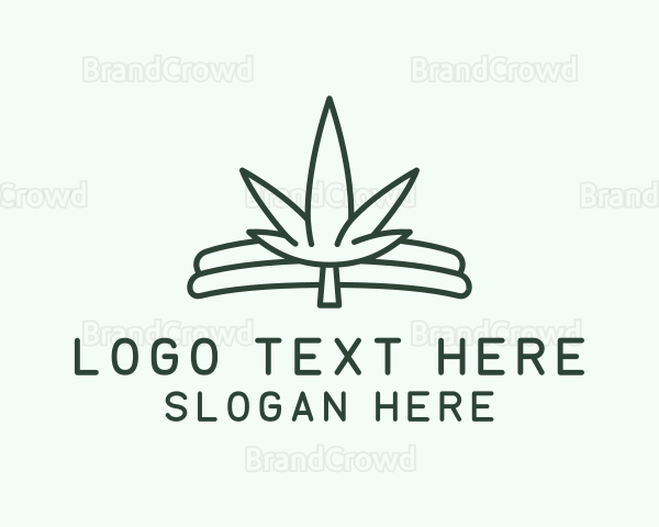 Simple Marijuana Leaf Logo