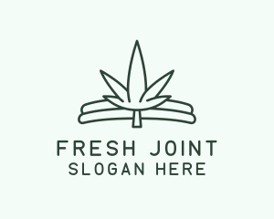 Joint - Simple Marijuana Leaf logo design