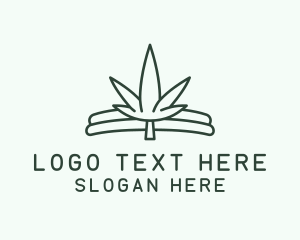 Tobacco - Simple Marijuana Leaf logo design