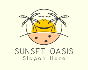 Island Sunset Resort logo design