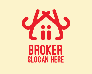  House Broker Builder logo design
