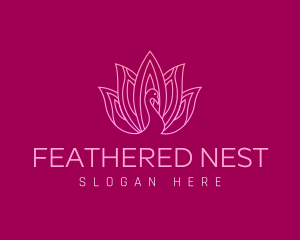 Feathers - Beauty Fashion Peacock logo design