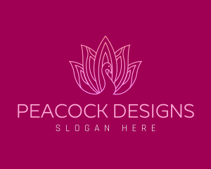 Peacock - Beauty Fashion Peacock logo design