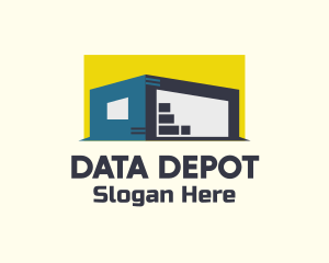 Repository - Shipping Storage Warehouse logo design