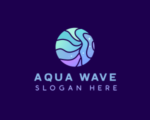 Creative Round Wave logo design