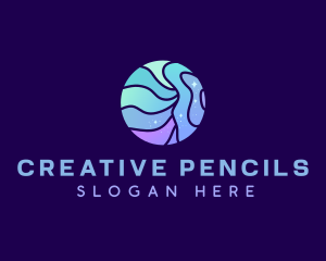 Creative Round Wave logo design