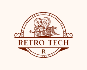 Vintage Camera Cinematography logo design