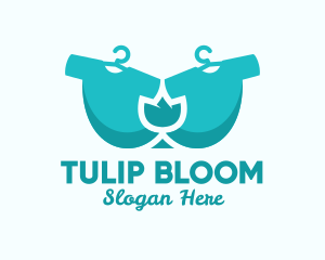 Tulip - Blue Tulip Laundry logo design