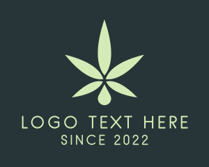 Essential Oil - Organic Marijuana Oil logo design