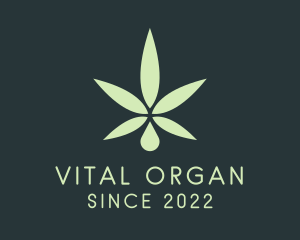 Organic Marijuana Oil  logo design