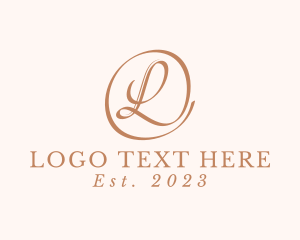 Essential Oil - Fashion Luxury Letter L logo design