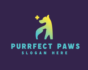 Cat Dog Veterinary logo design