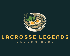 Egg Ramen Noodle logo design