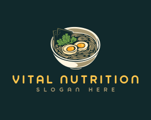 Egg Ramen Noodle logo design