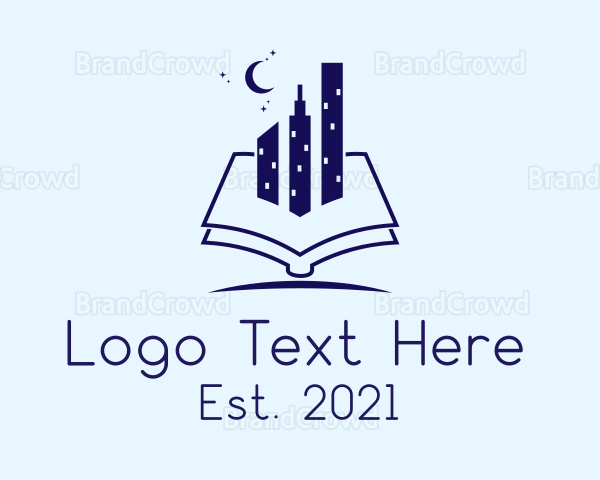 City Library Book Logo