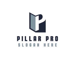 Builder Construction Letter P logo design