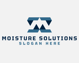 Geometric Infrastructure Construction logo design