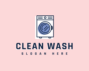 Washing - Laundry Washing Machine logo design