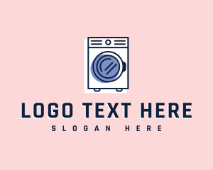 Laundromat - Laundry Washing Machine logo design