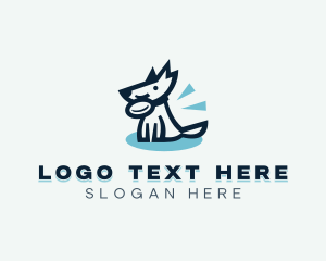 Dog Training - Canine Dog Frisbee logo design