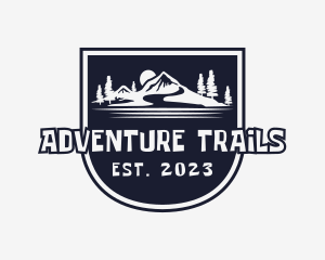 Mountain Nature Camping logo design