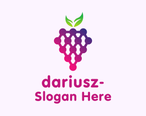 Grape Fruit Produce Logo