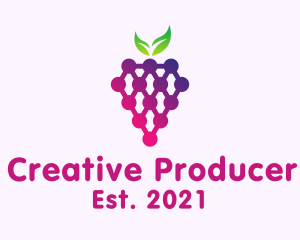 Grape Fruit Produce logo design