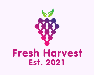 Produce - Grape Fruit Produce logo design