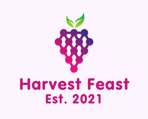 Grape Fruit Produce logo design