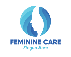 Gynecology - Blue Skin & Hair Spa logo design