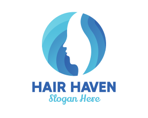 Hair - Blue Skin & Hair Spa logo design