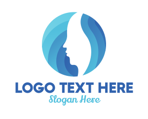 Gynecologist - Blue Skin & Hair Spa logo design