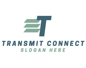 Transmit - Logistics Courier Business logo design