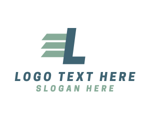 Logistics Courier Business Logo