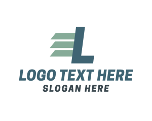 Mover - Logistics Courier Lettermark logo design
