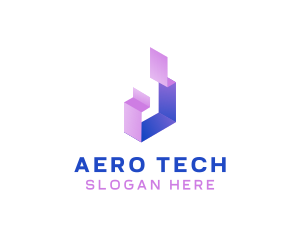 Geometric Tech Startup logo design