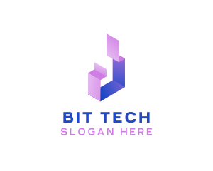 Geometric Tech Startup logo design