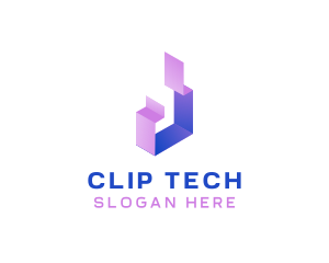 Geometric Tech Startup logo design