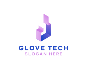 Geometric Tech Startup logo design