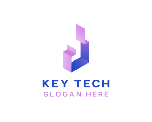 Geometric Tech Startup logo design