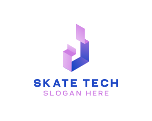 Geometric Tech Startup logo design