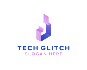 Geometric Tech Startup logo design