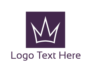 Tiara - Purple Crown Royalty logo design
