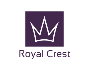 Majestic - Purple Crown Royalty logo design